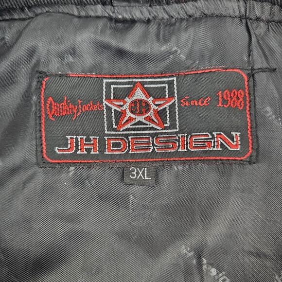 Vintage JH Design Chevrolet Racing Cotton Twill Jacket Black/Gray/Red Size 3XL - Picture 9 of 10